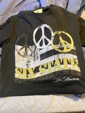 Boys' Black Graphic Tee with Yellow & White Print